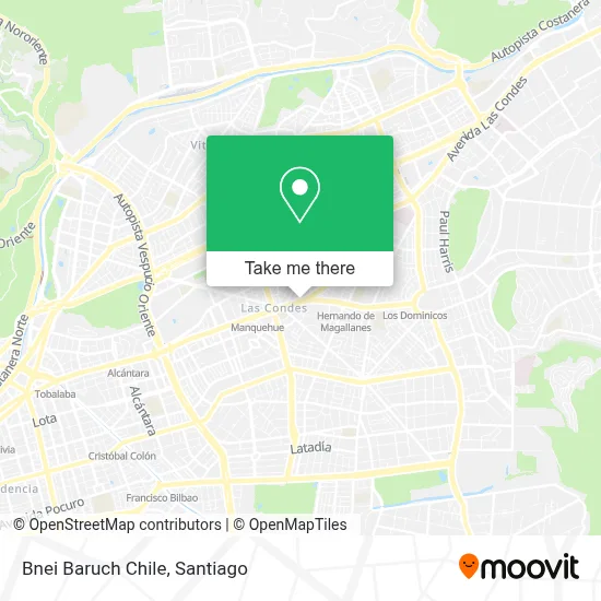 Bnei Baruch Chile map