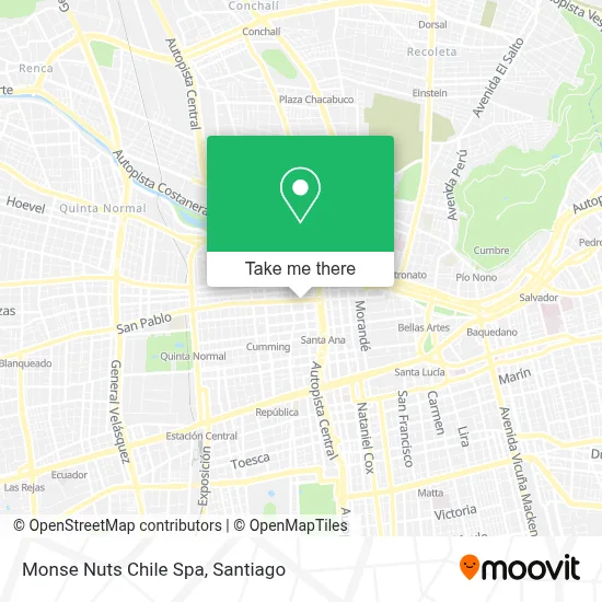 Monse Nuts Chile Spa map