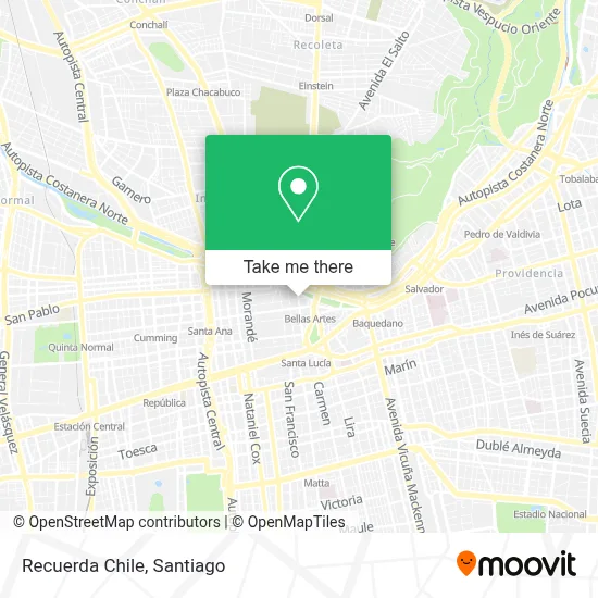 Recuerda Chile map