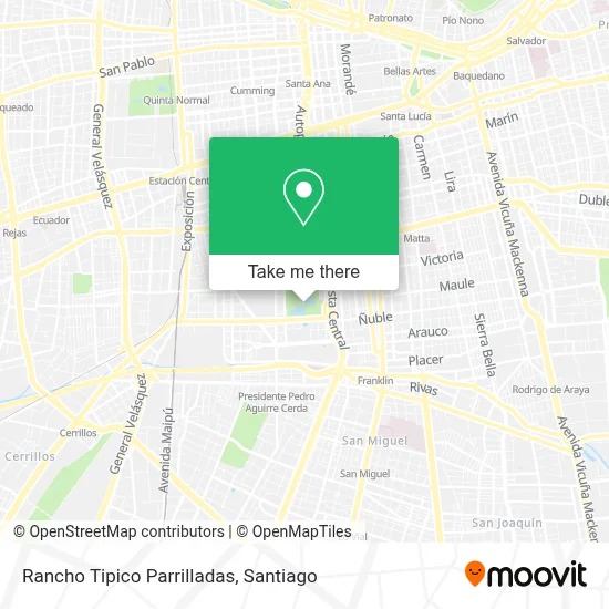 Rancho Tipico Parrilladas map