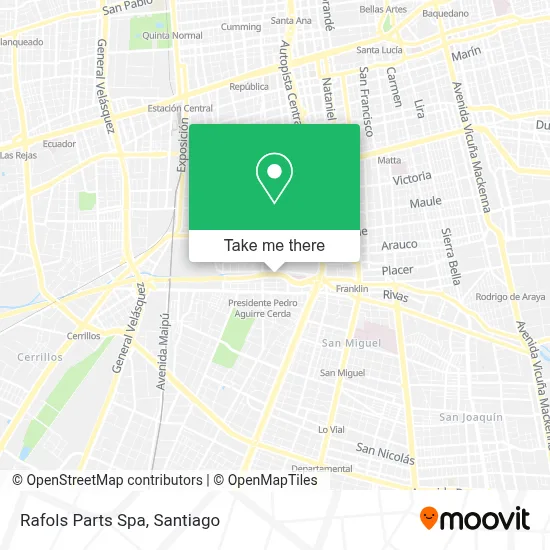 Rafols Parts Spa map