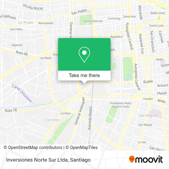 Inversiones Norte Sur Ltda map