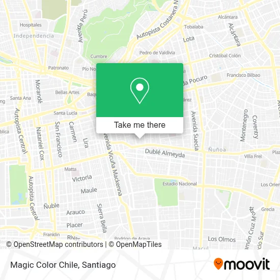 Magic Color Chile map