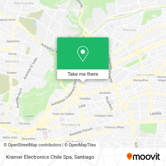 Kramer Electronics Chile Spa map
