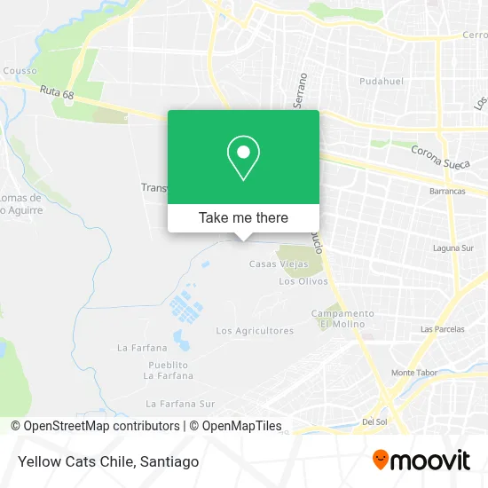 Yellow Cats Chile map