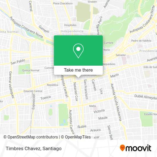 Timbres Chavez map