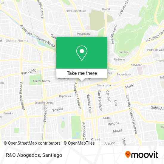 R&O Abogados map