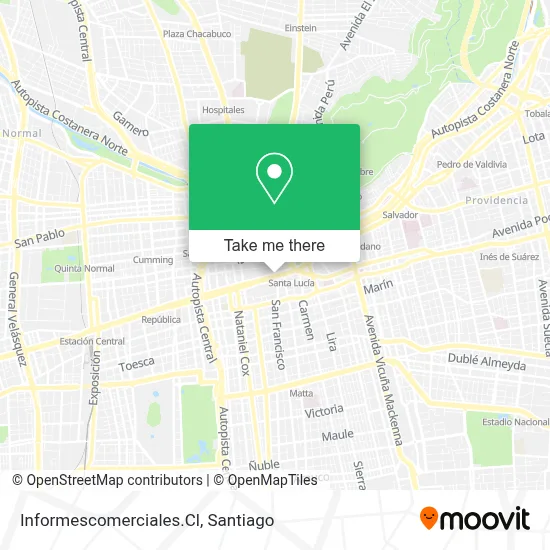 Informescomerciales.Cl map