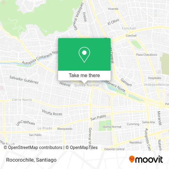 Rocorochile map