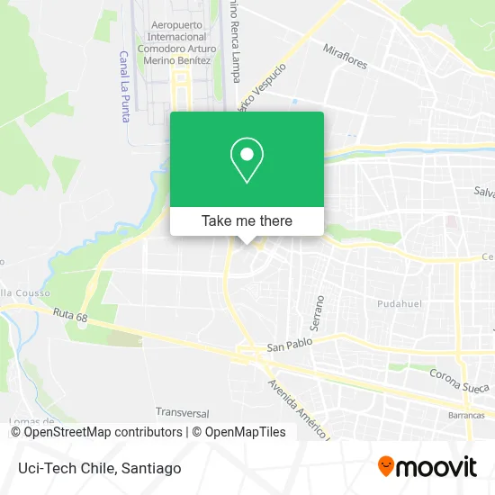 Uci-Tech Chile map