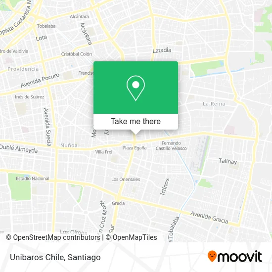 Unibaros Chile map