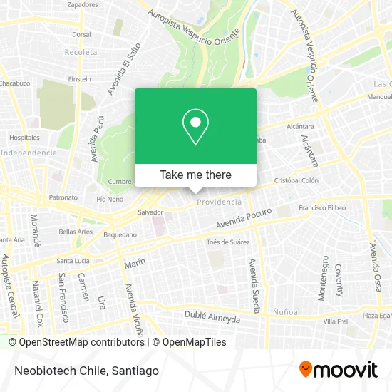 Neobiotech Chile map