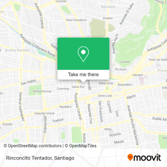 Rinconcito Tentador map