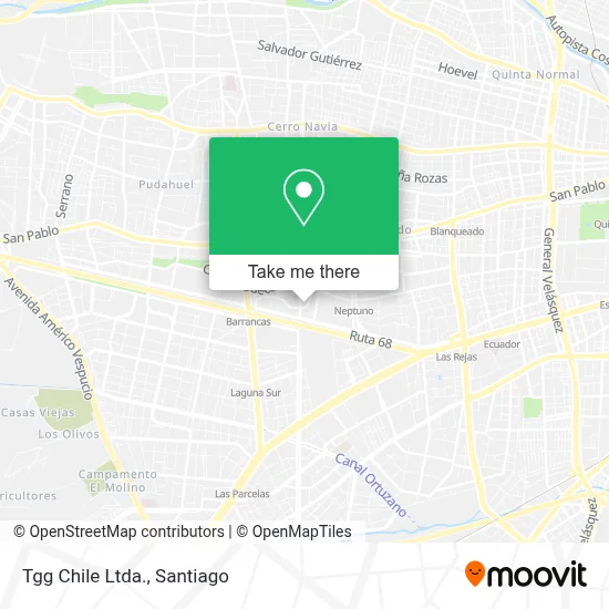 Tgg Chile Ltda. map