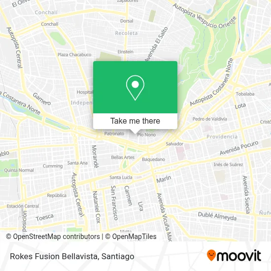Rokes Fusion Bellavista map