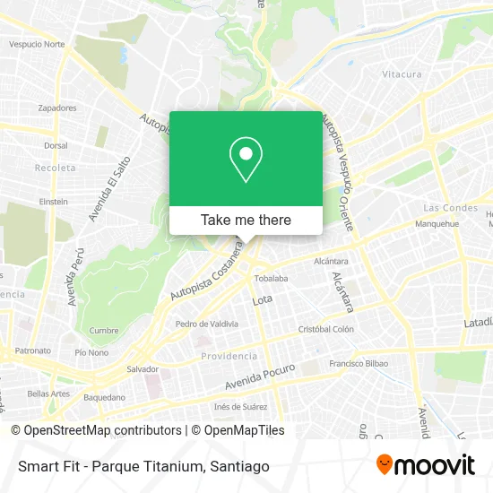 Smart Fit - Parque Titanium map