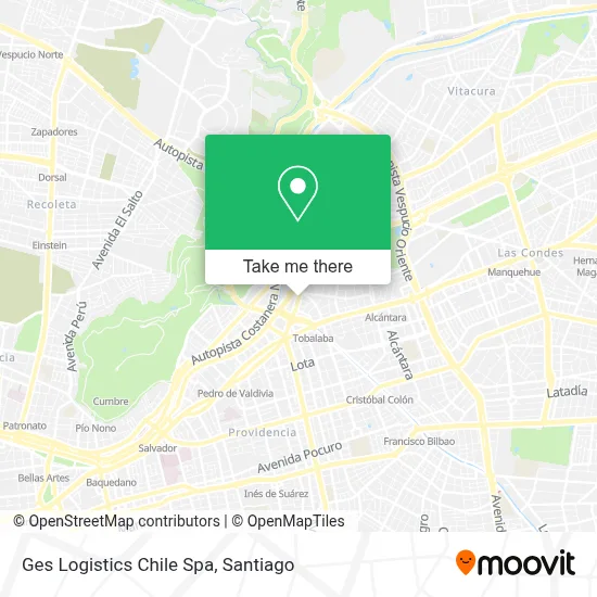 Ges Logistics Chile Spa map