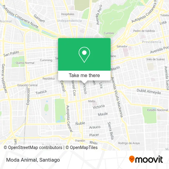 Moda Animal map