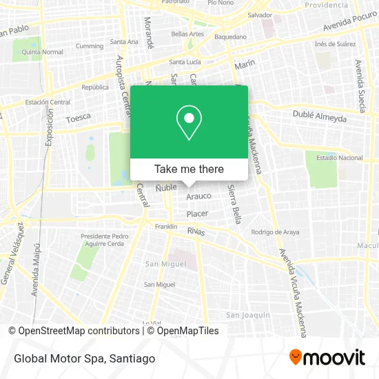 Global Motor Spa map