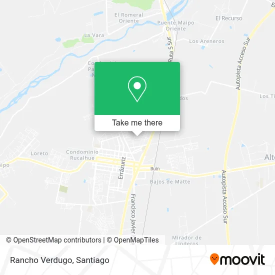 Rancho Verdugo map