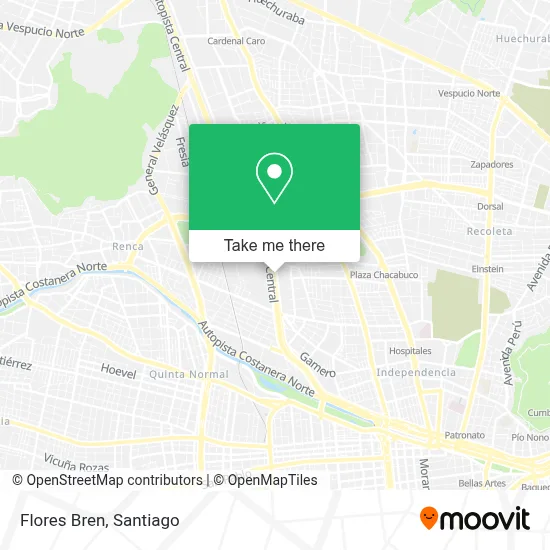 Flores Bren map