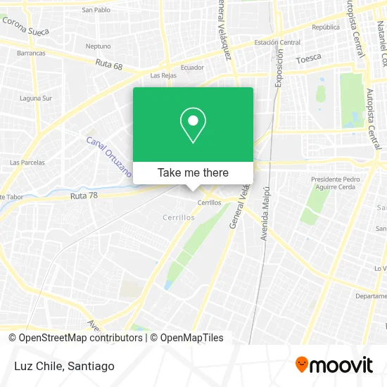 Luz Chile map