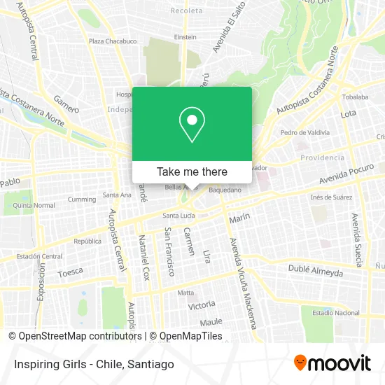 Inspiring Girls - Chile map