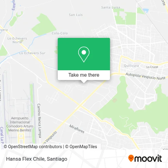 Hansa Flex Chile map