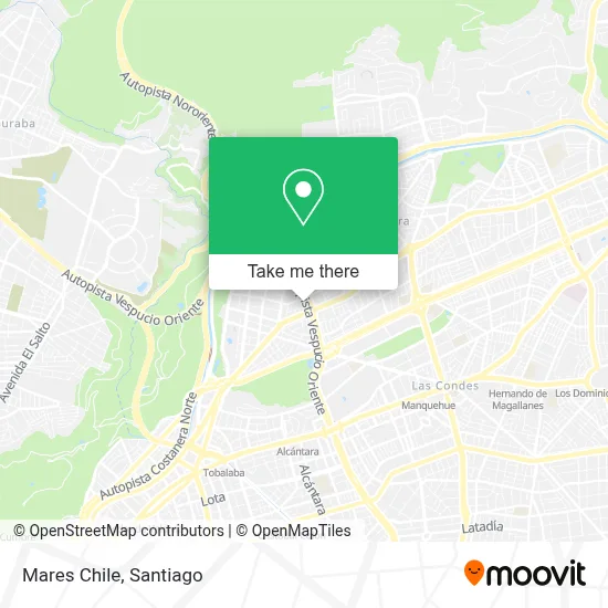 Mares Chile map