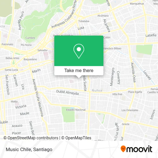 Music Chile map