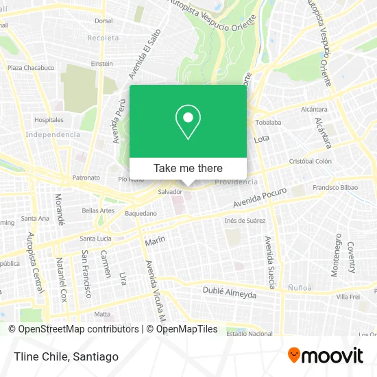 Tline Chile map