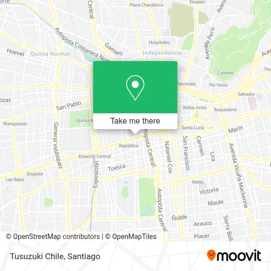 Tusuzuki Chile map