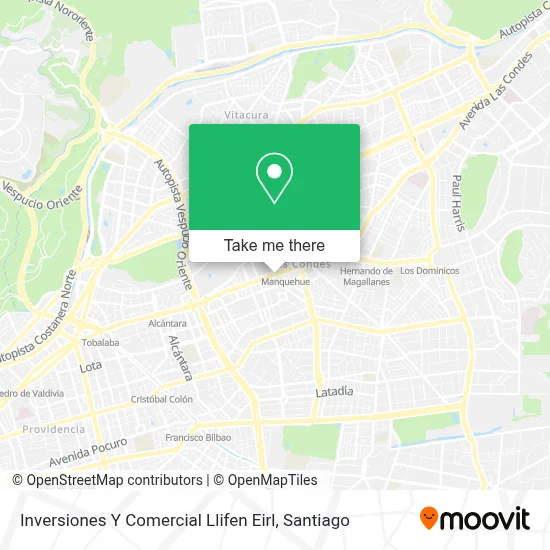 Inversiones Y Comercial Llifen Eirl map