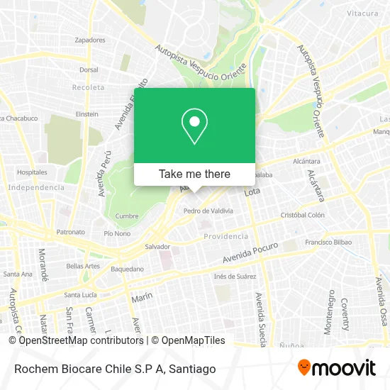 Rochem Biocare Chile S.P A map