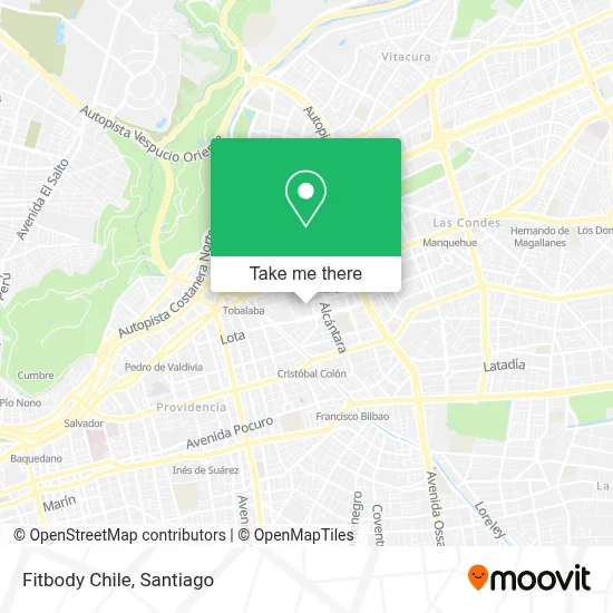 Fitbody Chile map