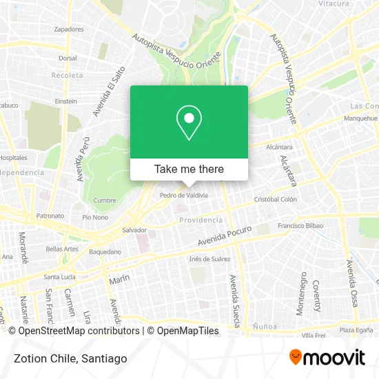 Zotion Chile map