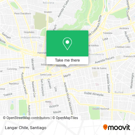 Langar Chile map