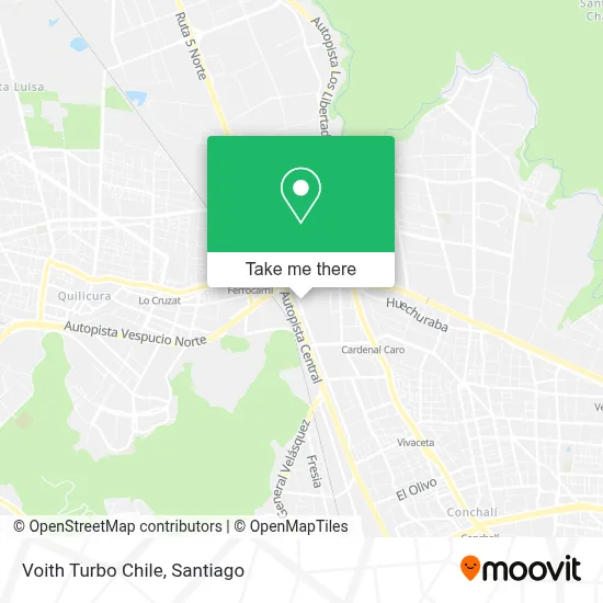 Voith Turbo Chile map