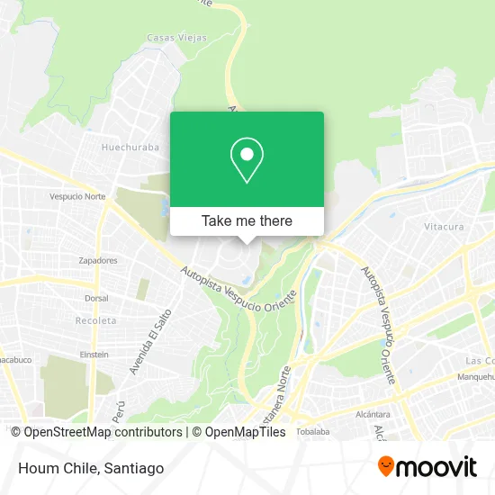 Houm Chile map