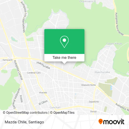 Mazda Chile map