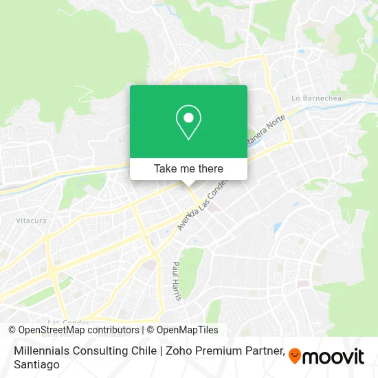Millennials Consulting Chile | Zoho Premium Partner map