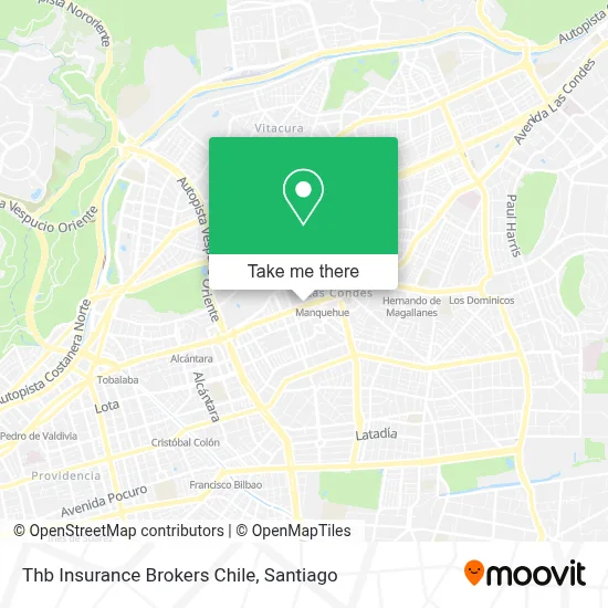 Thb Insurance Brokers Chile map