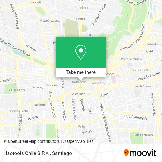 Isotools Chile S.P.A. map
