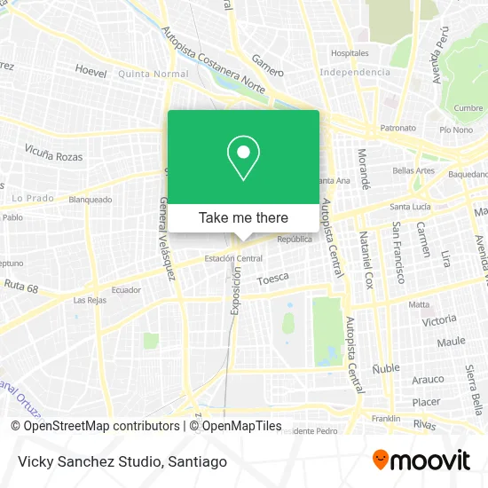 Vicky Sanchez Studio map