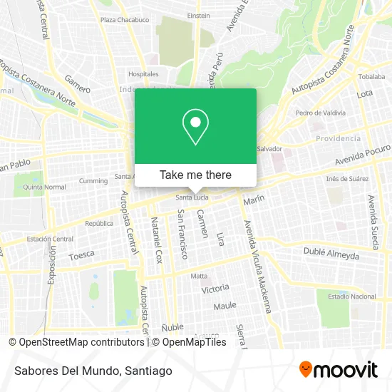 Sabores Del Mundo map