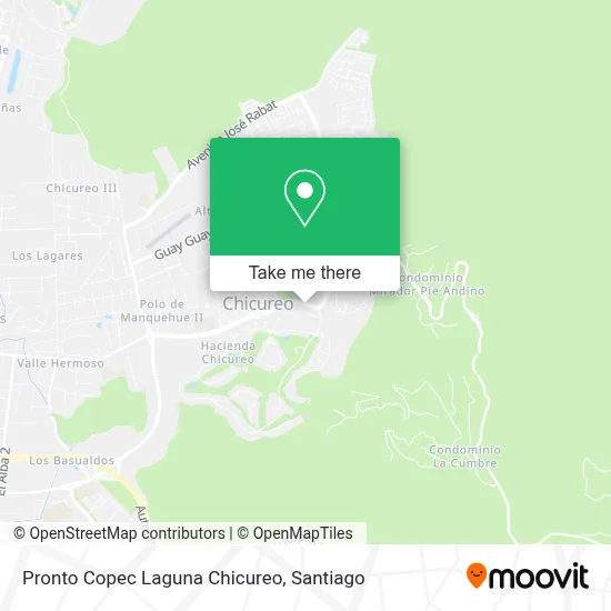 Pronto Copec Laguna Chicureo map