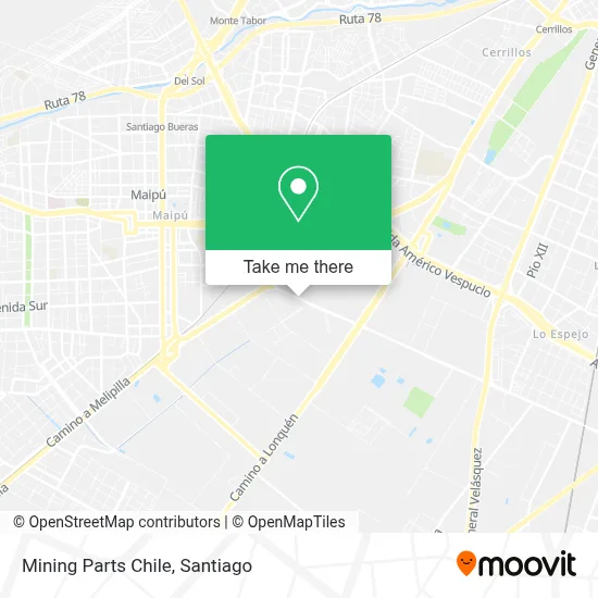 Mining Parts Chile map