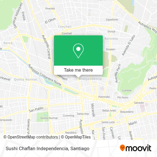 Sushi Chaflan Independencia map