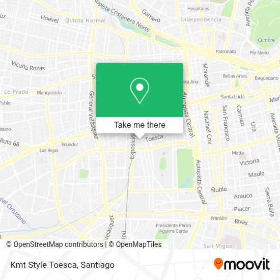 Kmt Style Toesca map