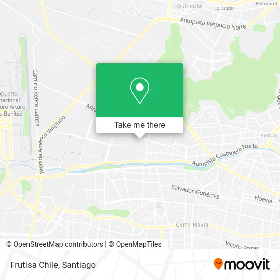 Frutisa Chile map